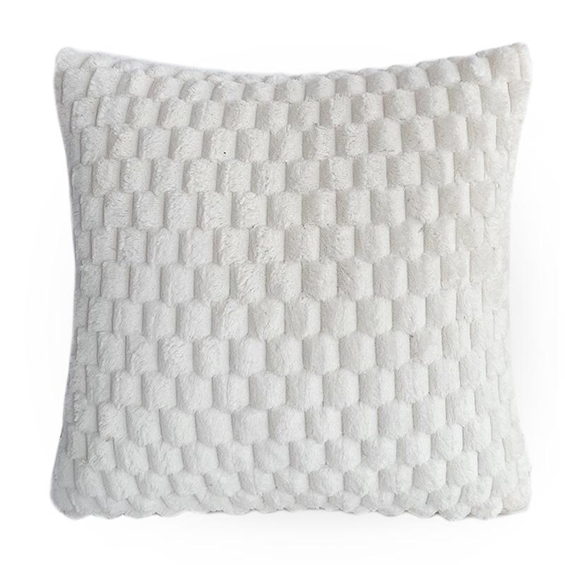 Подушка Velvet Snowflake Plush: Однотонная подушка для дивана, офиса и домашнего декора.