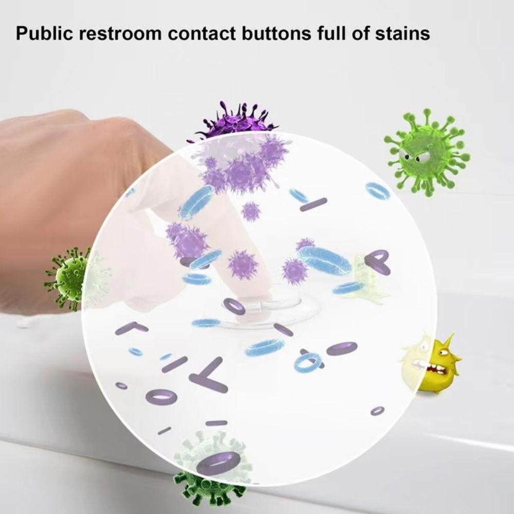 Touchless Automatic Toilet Flush Sensor Type-C Rechargeable Automatic Flush Button Bathroom