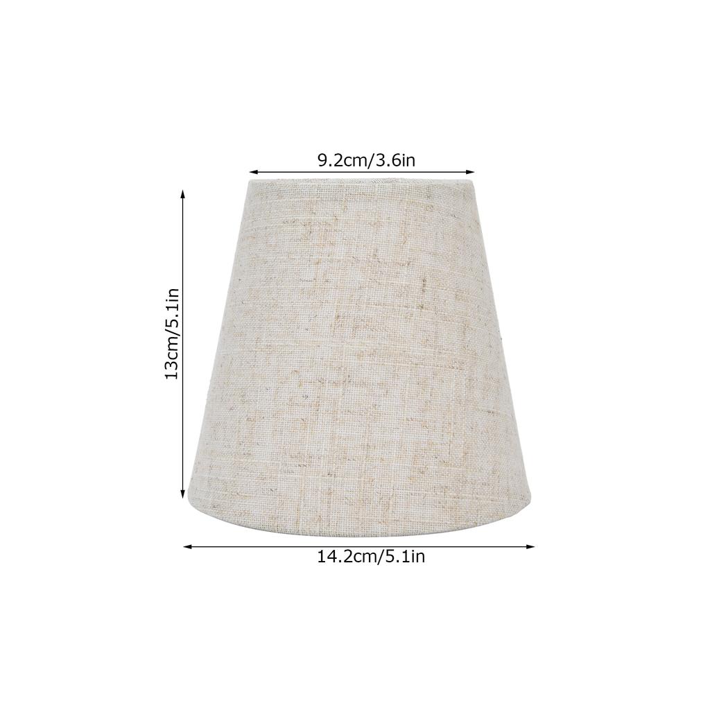 2Pcs Table Lamp Shade Cover for E14 Bulbs Fabric Clip On Lampshade for Candlestick Lamps Chandelier for Bedroom Hall Hotel