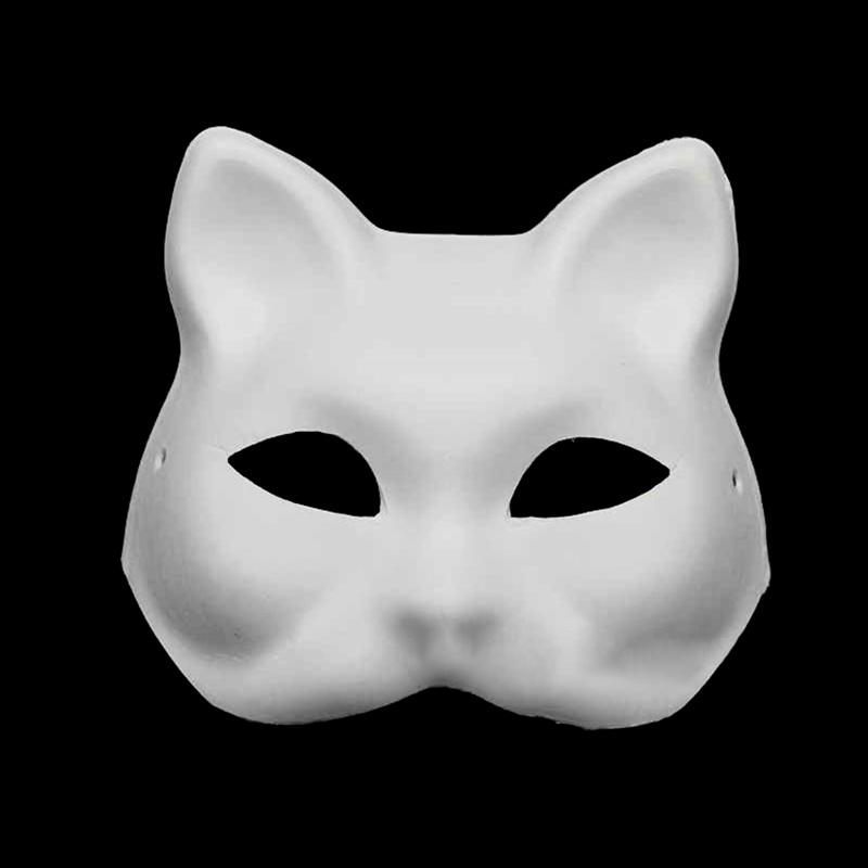 Маска своими руками Белая маска, расписанная вручную Маска из целлюлозы Пустая маска Маска Белая маска из эмбриона, расписанная вручную