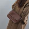 New Autumn and Winter Small Square Bag Genuine Leather Women's Bag High-end Commuting Handheld Crossbody Bag