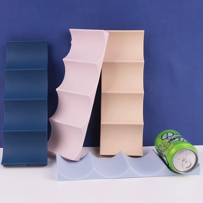 Compact Plastic Wine Bottle Storage Rack for Home Refrigerators