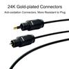 Professional Gold-plated Digital SPDIF Line Audio Cable 3.5mm to Toslink Optical Fiber Cord