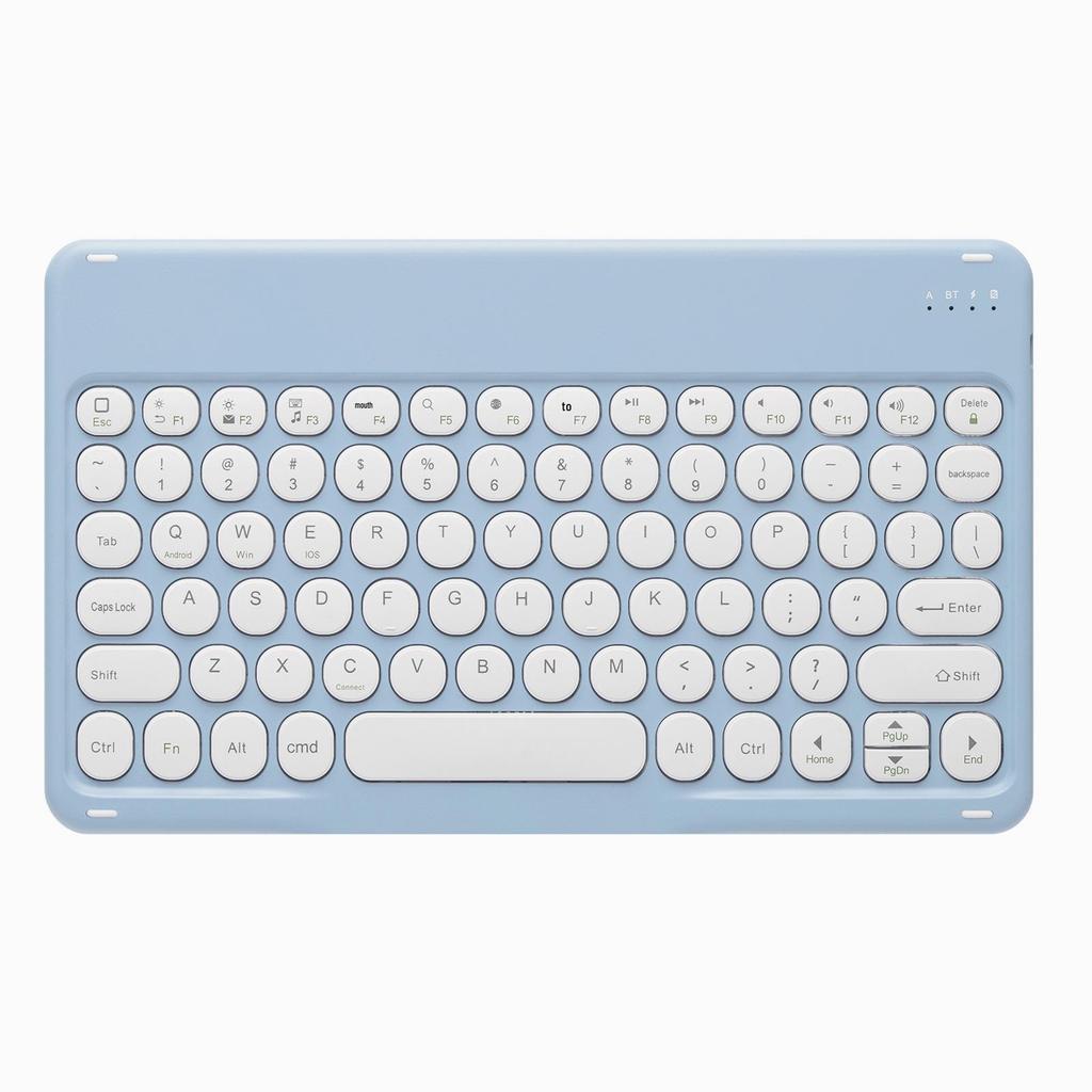 Круглая Bluetooth-клавиатура для iPad в кожаном чехле с держателем для стилуса для Air/Pro/A16