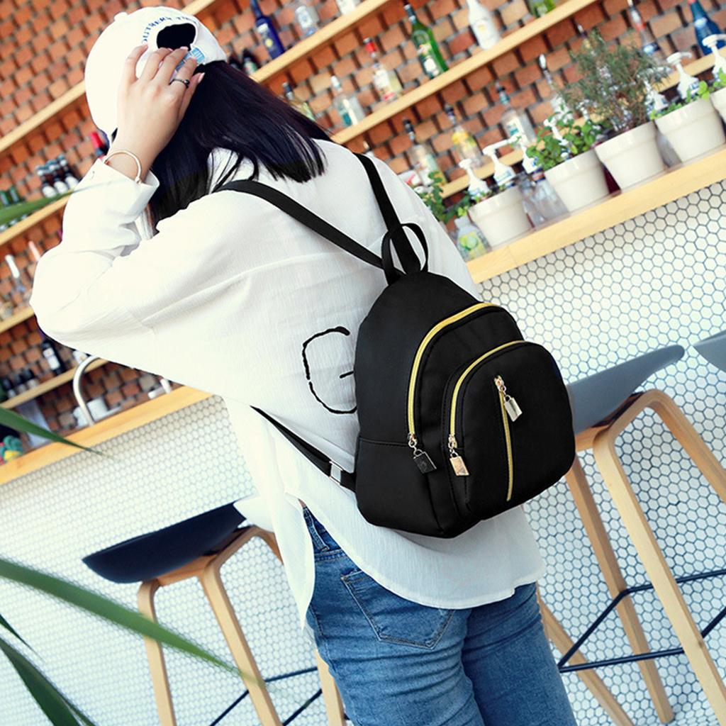 Backpack Waterproof Casual Style Nylon Material Zipper Closure Soft Comfortable Travel Backpack for