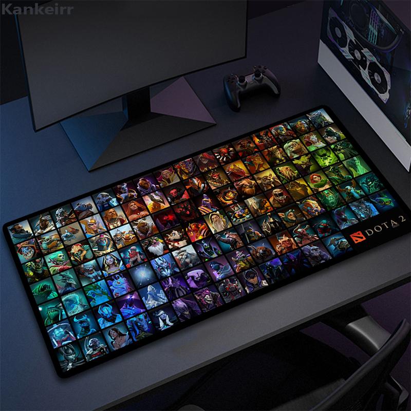 Коврик для мыши Dota 2 Большой коврик для клавиатуры Игровой коврик для стола Laptop Противоскользящий Офисный Натуральный каучук Геймерский Настольный dota2 Коврик для мыши Pc