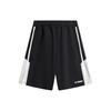 Li Ning Sports Fashion Series New Fun Retro Comfortable Soft Letter Embroidery Knitted Casual Shorts Men shorts Black AKSU615-2