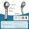 New Japanese Made High-End Microbubble Nano Water Beauty Handheld Showerhead, Button Water Stop New Model, High-End Minimalist
