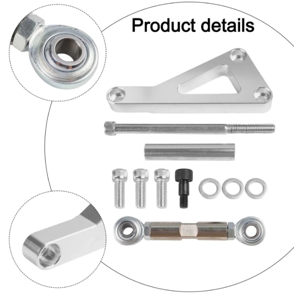 Aluminum Zinc Zinc Alloy Alternator Bracket Kit Adjustable Design LWP Bracket Kit Performance Upgrade