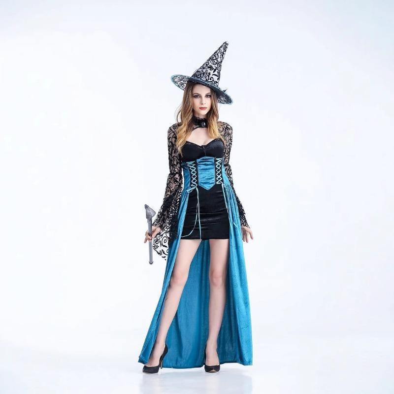 Halloween Costumes, Game Uniforms, Witch Long Role-playing, Party Costume Costumes