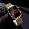 Magnetic Buckle Digital Watch LED Lighting Screen Men Wrist Clock  Party Daily Styling