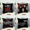 Подушка с принтом группы My Chemical Romance Наволочка для Автомобиля Дивана Декоративная Домашняя Двусторонняя Печать Плюшевая Квадратная Подушка-плед Чехол