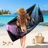 ABBA Customized Name Text Beach Towel, Soft Absorbent Towel Beach Pool Travel Personal Gift