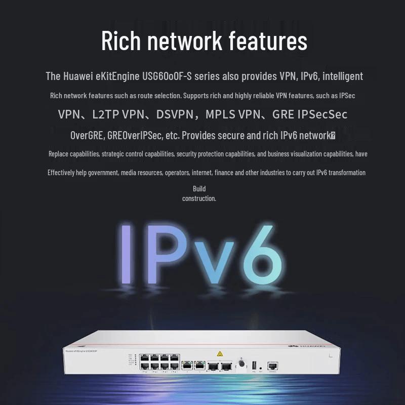 Huawei Kunling USG6000F-S112-AC Enterprise Security Gateway Firewall (CN version)