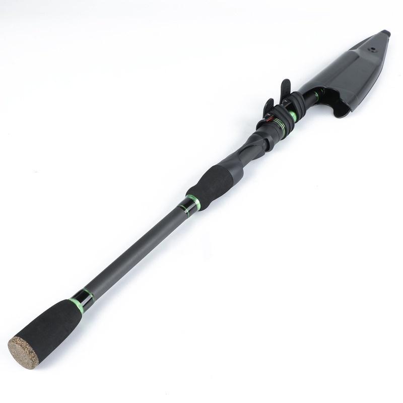 Удочка 1,8 м 2,1 м, карбоновая портативная телескопическая удочка, спиннинговая удочка, рыболовные снасти для окуня