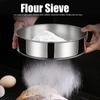 3pcs 304 Stainless Steel Powder Sifter Fine Mesh Flour Sieve Set  Powder Dusting