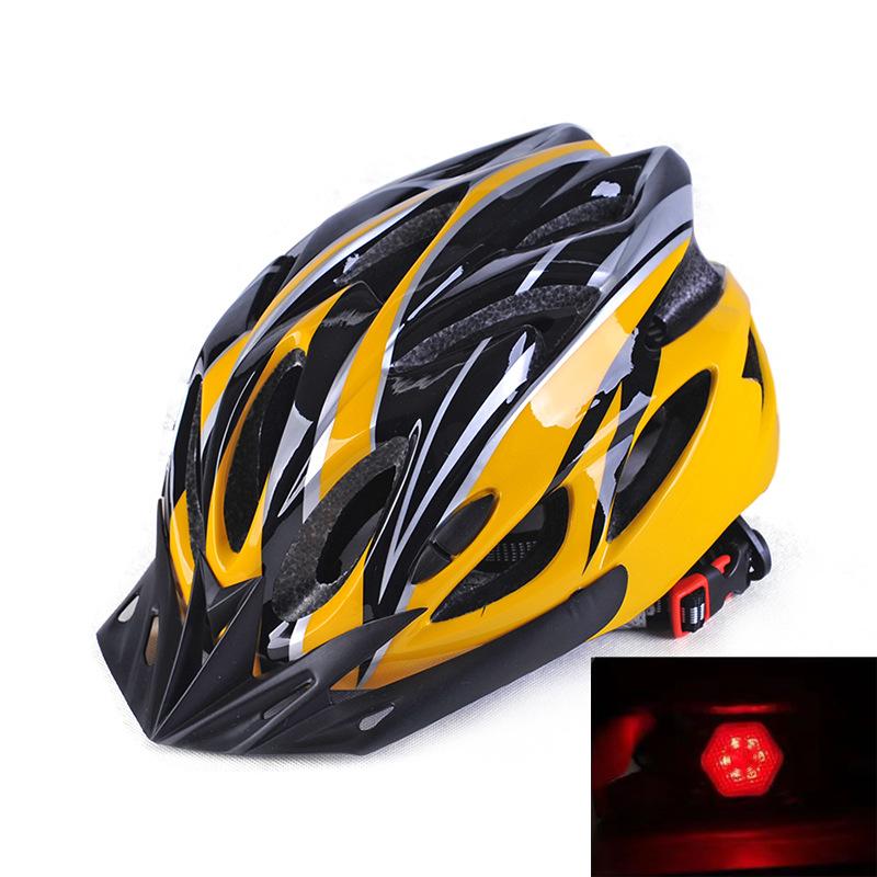 Велосипедный шлем с интегрированной формовкой и задним фонарем Велосипедный шлем для езды на горном велосипеде Защитный шлем для вождения