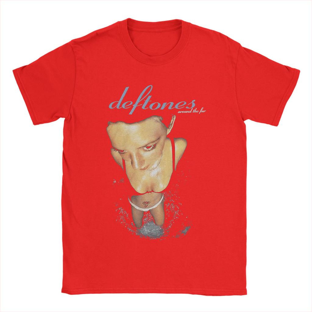 Мужские футболки Deftones We Are Familia Винтажная футболка из 100% хлопка с коротким рукавом Футболки с круглым вырезом Одежда 4XL 5XL 6XL