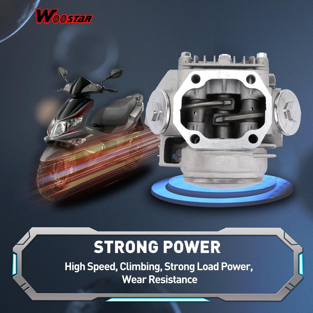 WOOSTAR Головка цилиндра 47 мм, клапан 65 мм с A7TC свечей зажигания для Honda CRF70 CT70 TRX70 XR70 Dirt Pit Bike ATV 4 Wheeler Quad 70cc Engine
