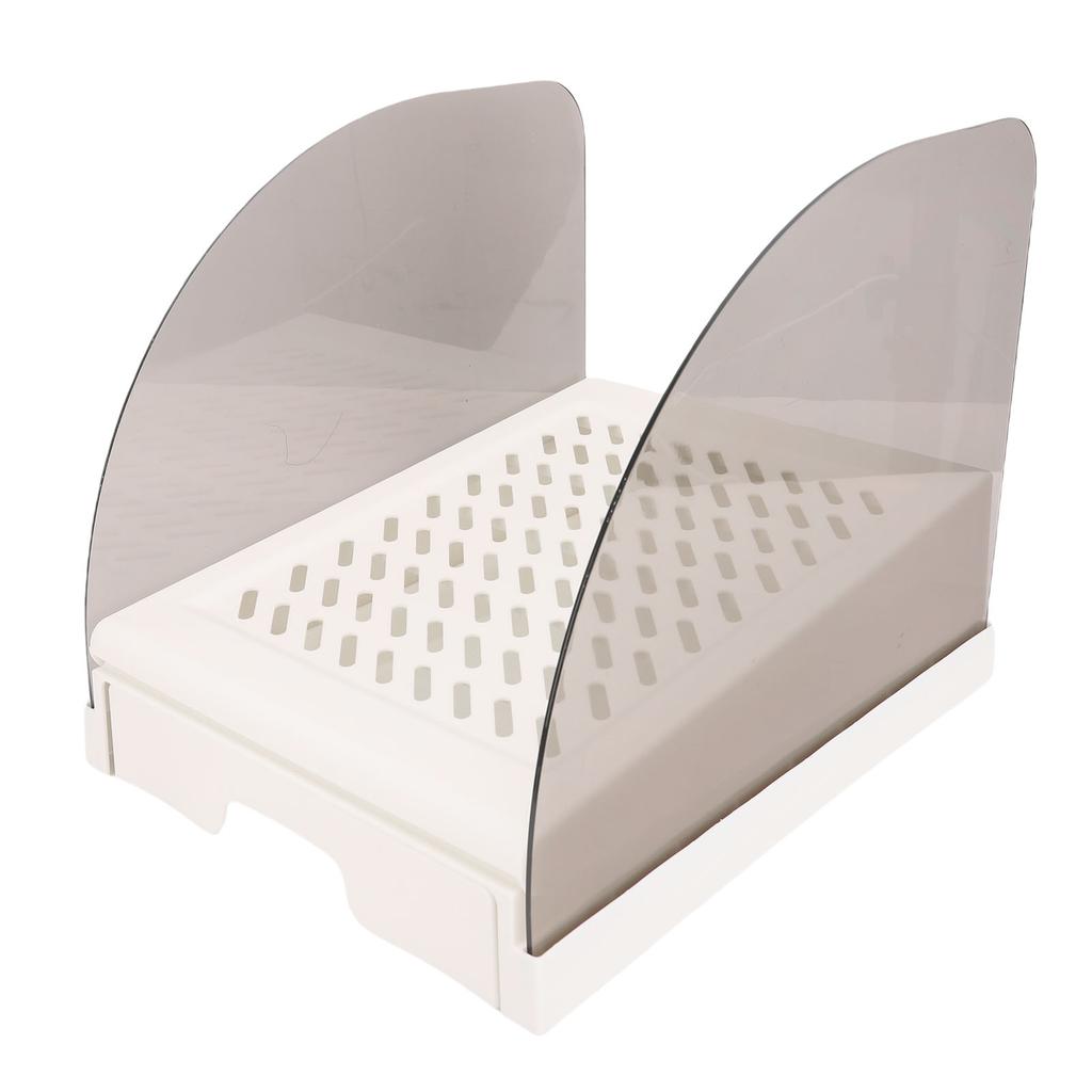 Cat Litter Ramp with Drawer Baffles Height Elevated Litter Box Step Stool Anti Tracking Easy To Clean