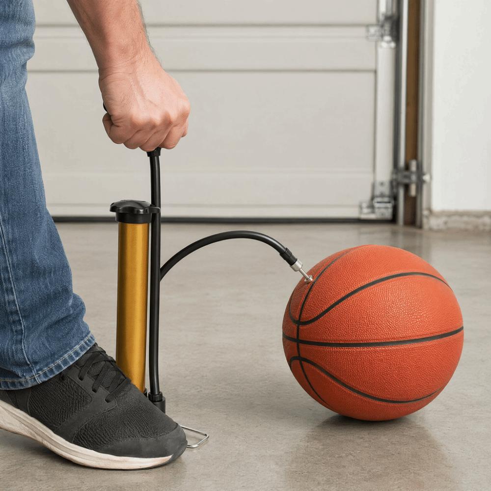 6PCS Inflation Needle Included Air Pump Stable Base Air Pump Accessory Sports Ball Pumping