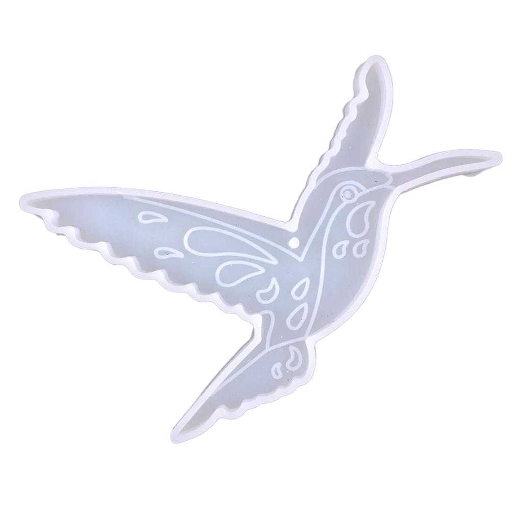 Блестящий глянцевый колибри украшение силиконовая эпоксидная смола форма DIY брелок кулон ювелирные изделия для подарка на день святого Валентина ремесло