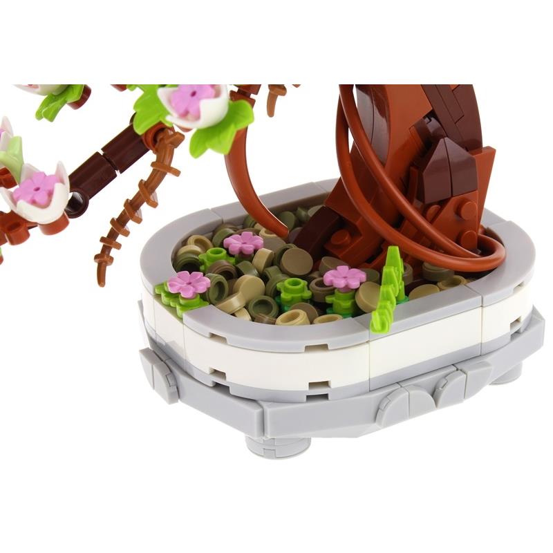 Klocki Konstrukcyjne Kwiaty Drzewko Bonsai Zestaw Kreatywny Roślina