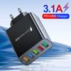 48 Вт Многопортовое USB-зарядное устройство Адаптер Quick Charge 3.0 Быстрая зарядка Настенное зарядное устройство Для iPhone 17 Xiaomi Huawei Samsung Мобильного телефона