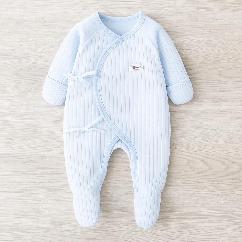 Infant Romper Foot-Cover Frogsuit Long Pants Climb Newborn Jumpsuit Soft Baby Bodysuit Toddle