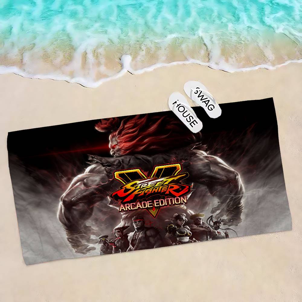 Game S-Street-F-Fighter Big Microfiber Beach Towels Quick Dry Towel Sand Beach Towels Pool Towel for Travel Swim Pool Yoga