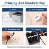 10Sheets/300Pcs Self-Adhesive Cable Labels Waterproof Wire Marking Ties Laser Printer Stickers Fiber Wire Labels Organizers Tag