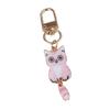 Stylish Alloy Cat Keychain With Durable Metal Pendant Printed Cat Keychain For Backpack Zipper Or Gift Giving