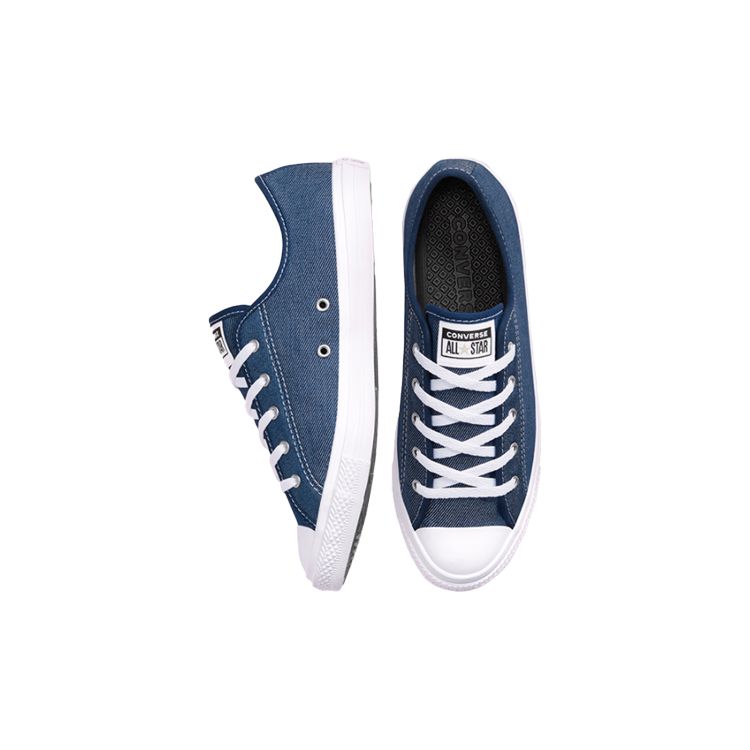 Converse Chuck Taylor All Star Dainty Повседневные Низкие Кеды из Канваса Женские Кроссовки Синие 567872C