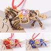 Horse Christmas Ornament Rhinestones Tree Decor Lucky Zodiac Animal Theme Festive Holiday Decoration
