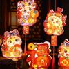 Traditional 2025 Snake Year Portable Lantern Paper Children Handheld Lantern  Lantern Festival