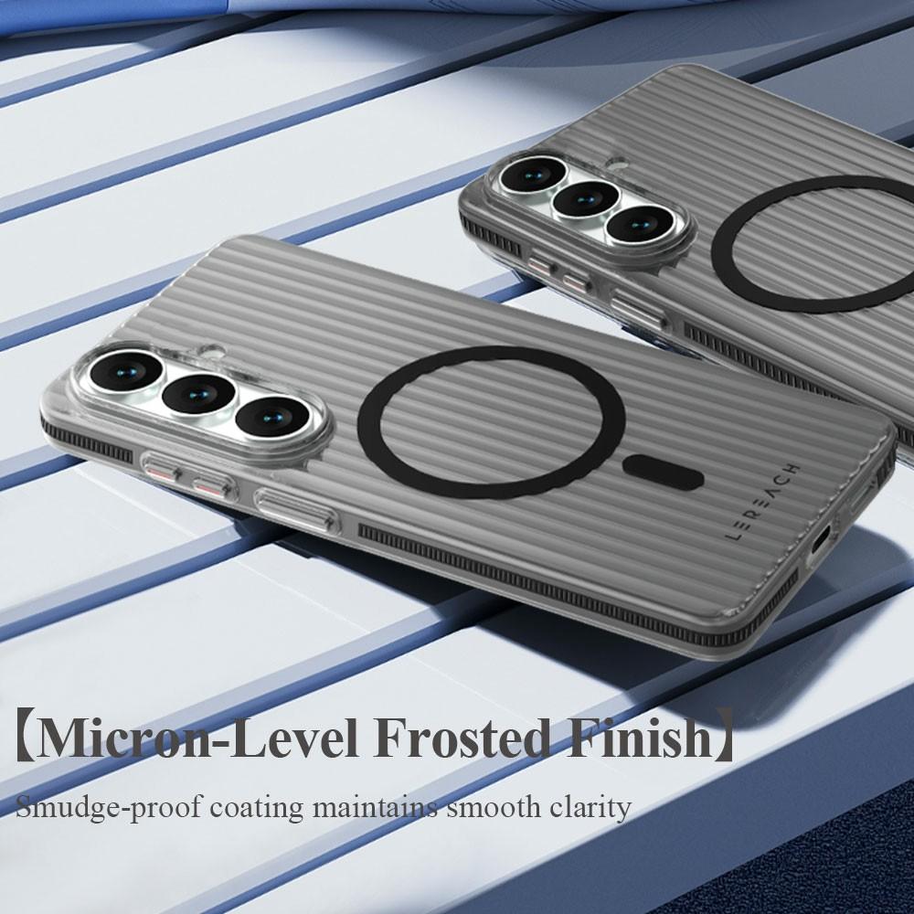 LEREACH TOC Series for Samsung Galaxy S26+ Magnetic Case Flowing Grid PC Phone Cover