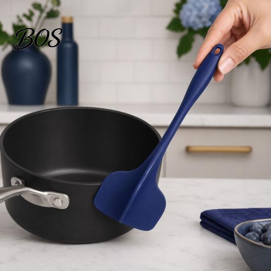 Non-stick Chopper Tool Silicone Quad Meat with 4 Blade, Long Handle Labor-saving Kitchen Smasher, Heat Resistant Ground Beef Tool, Essentials
