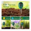 3 In 1 Soil Moister Tester Water Ph Light Test Meter Kit Gardening Tools For Garden Indoor Outdoor