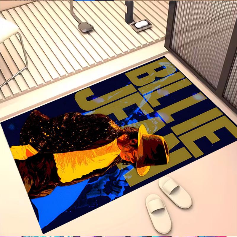 Michael Jackson Print Rug, Washable Floor Carpet, For Entryway Dorm Laundry Room Office Study, Home Decor Birthday Christmas Gift