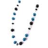 Les Trésors De Lily [K3265] - Long Necklace 'Scarlett' Blue Black