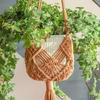 Boho Plant Hanger Cotton Rope Woven Flower Pot  for Indoor Outdoor Hanging Succulents