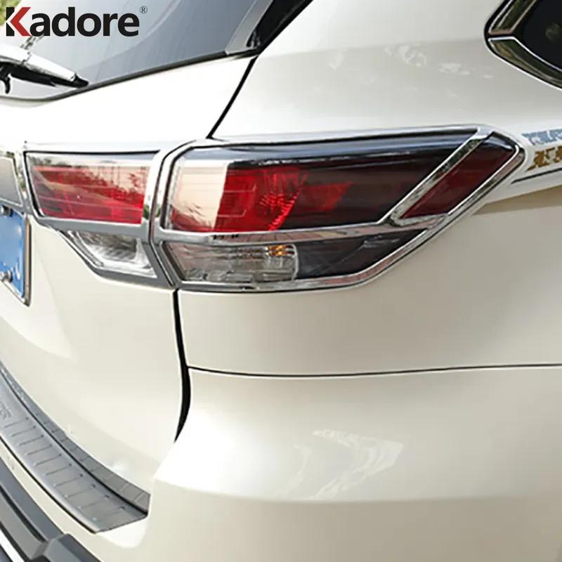 Декоративная накладка на задний фонарь для Toyota Highlander 2014 2015 2016 2017 2018 Хромированная рамка заднего фонаря автомобиля Аксессуары