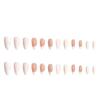 New Pink Gradient Cute Style Versatile Whitening Nails Set - 24 Pieces
