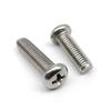 100шт M1-M2.5 304 Нержавеющая сталь Крестообразный круглый винт с цилиндрической головкой и крестообразным шлицем Длина болта 3-16 мм