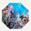 Frozen Elsa Anna Olaf Snowman Automatic 3-Fold Umbrella Design, Cute Cartoon Pattern, Portable Outdoor Umbrella, Perfect, Holiday Gift for D