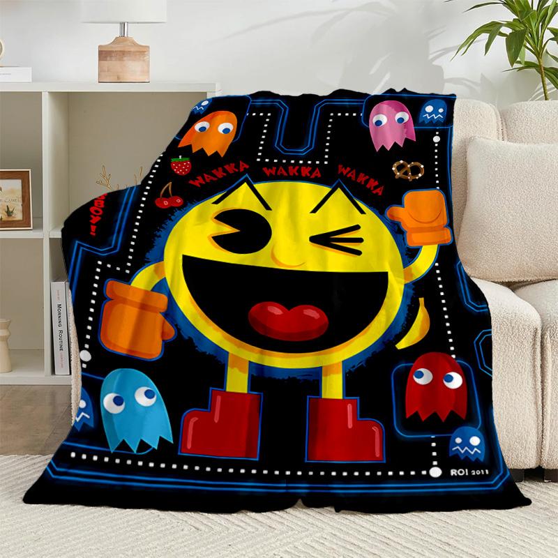 1PC colorful game Adventure Flannel Blanket Gift, Suitable for Both Men And Women, Soft Ideal for Beds And Sofa, Birthday Or Christmas Gift