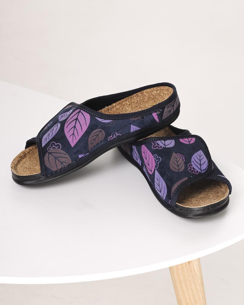 Velcro Slippers Inblu DH6Q 36 Blue Velor