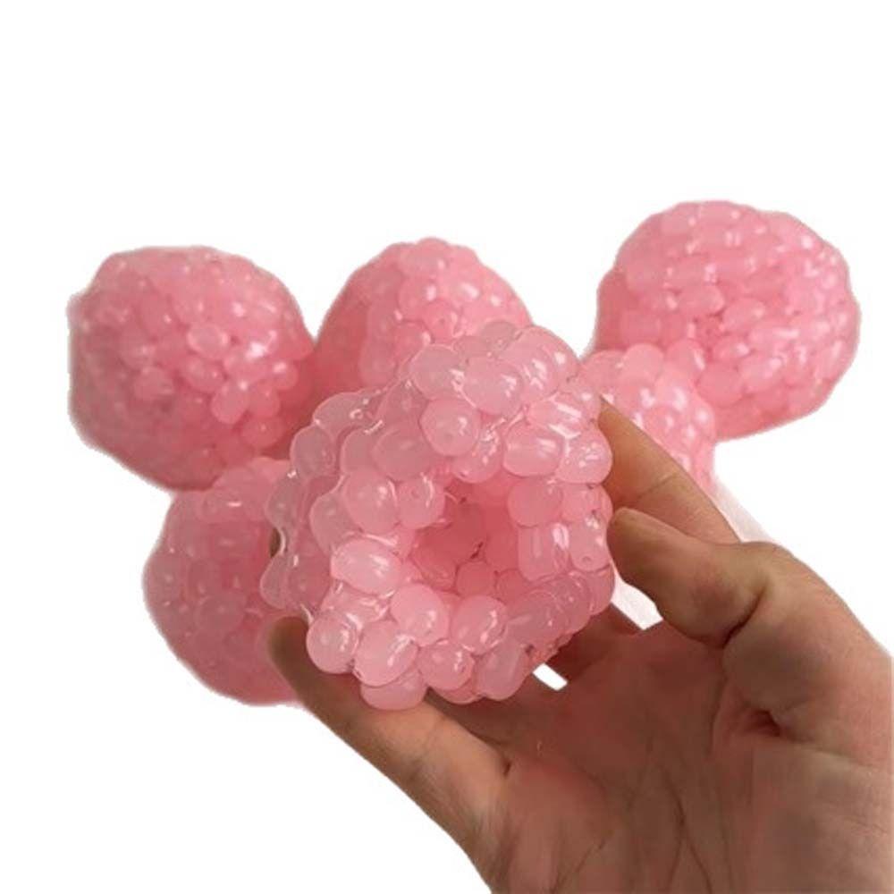 Soft TPR Ice Beads Squishy Grape Beads Sensory Fidget Ball Handmade Squeeze Ball Kids Adults