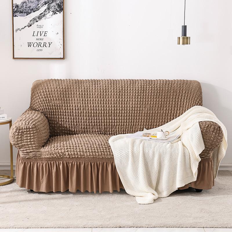 Новый чехол для дивана в стиле легкой роскоши, вафельный, утолщенный, эластичный, защита от царапин кошек, всеобъемлющий универсальный чехол, универсальный для всех сезонов