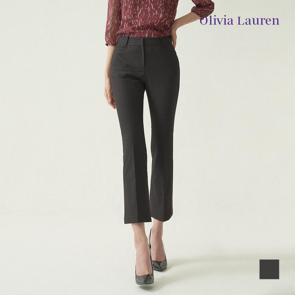 OLIVIALAUREN Брюки-клеш меланжевые_Vopdlxf8121